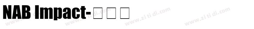NAB Impact字体转换